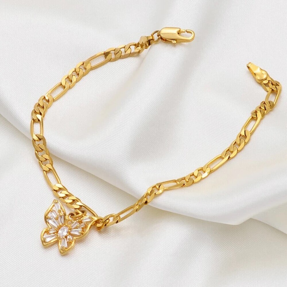 butterfly anklet - Picture 2 of 4
